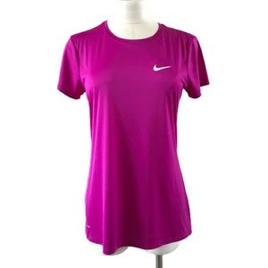 NIKE Dri-Fit Fuchsia Athletic Short Sleeve Tee